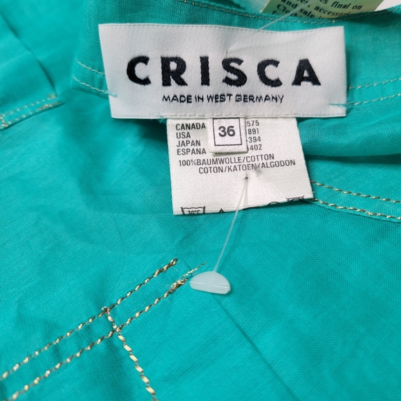 Vintage Crisca Western Germany Lagoon Scoop Sleeveless Tank - Picture 2 of 5